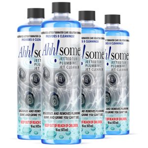 4-Pack Ahh-some Hot Tub/Jetted Bath Plumbing & Jet Cleaner Concentrated Formula (16 oz.)